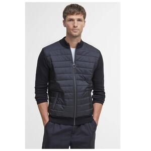 Barbour Carn Baffle Front Knit Jacket Size Large